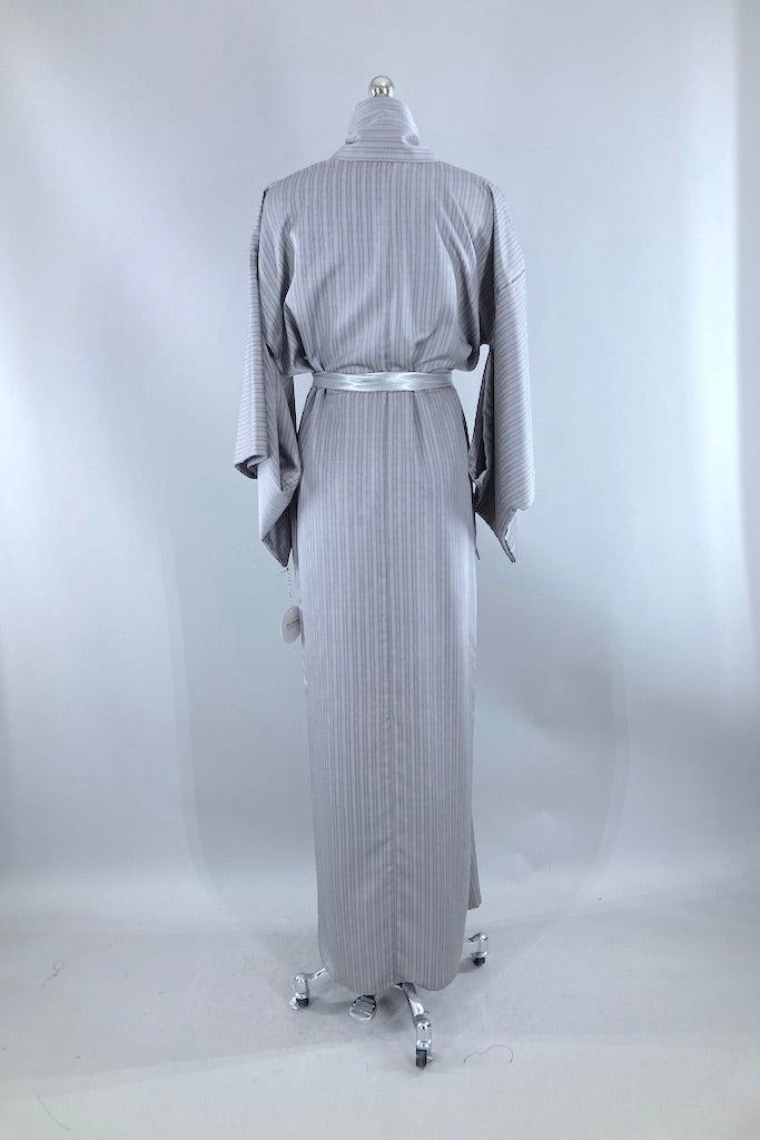 Vintage Lavender Pinstripe Kimono-ThisBlueBird