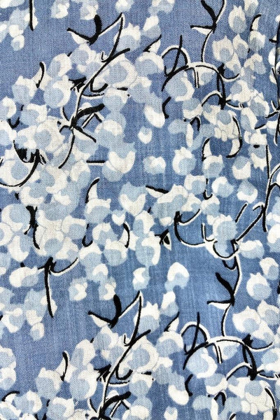 Grey Floral Print Duster Kimono-ThisBlueBird