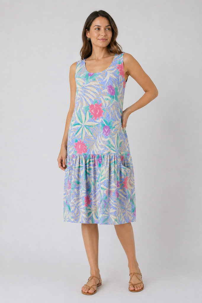 Vintage 80s Floral Dress – ThisBlueBird