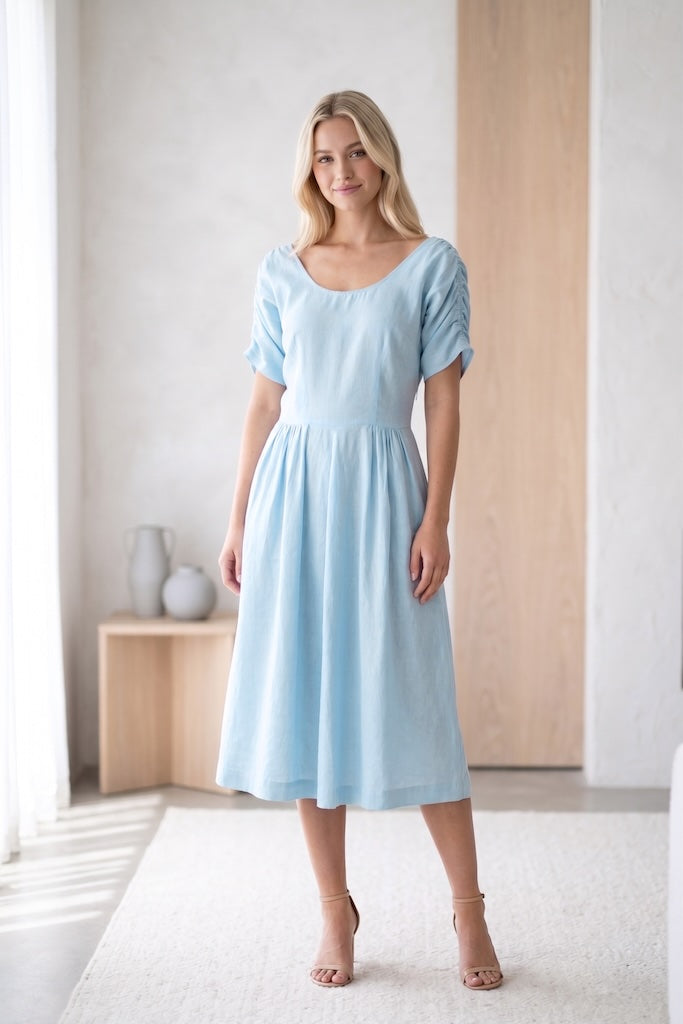 Vintage 1930s Blue Day Dress Vintage 1930s Blue Day Dress