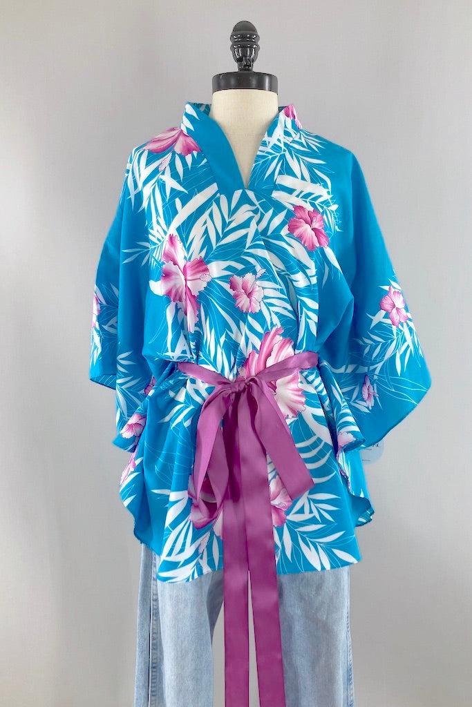 Vintage 1980s Hawaiian Print Tunic-ThisBlueBird
