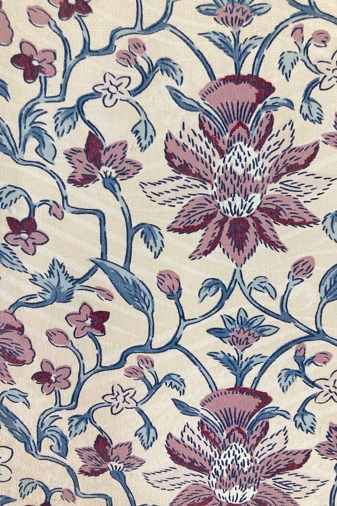 Vintage Classical Floral Silk Kimono Cardigan-ThisBlueBird