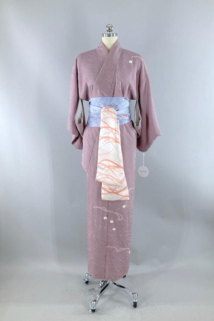 Dusty Mint Embroidered Kimono main image 1