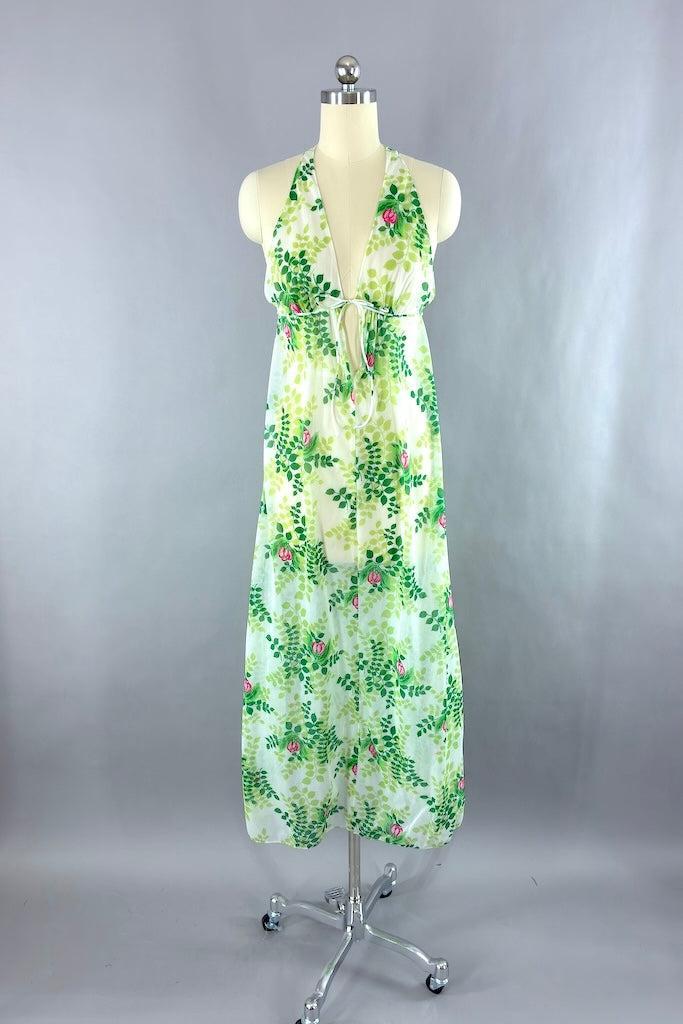 Vintage Floral Chiffon Nightgown – ThisBlueBird