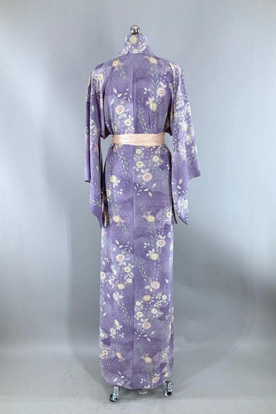 Vintage Lavender & Green Kimono-ThisBlueBird