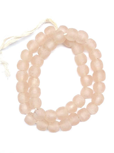 Recycled Glass Beads - Blush Pink-ThisBlueBird