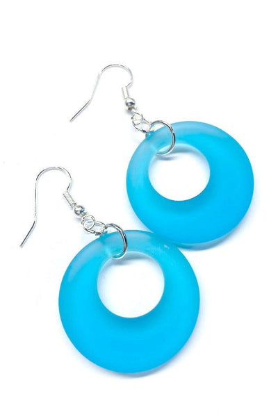 Sea Glass Donut Earrings-ThisBlueBird
