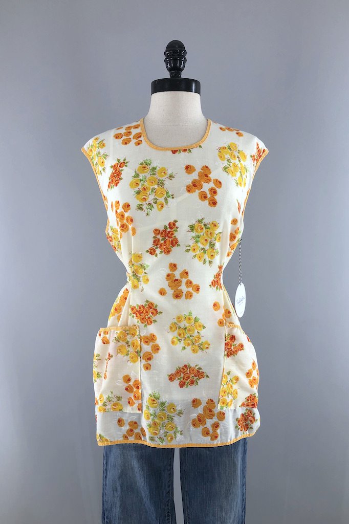 GOOD PRINT 60's〜 VINTAGE WORK APRON USA Vintage denim work apron - Gem