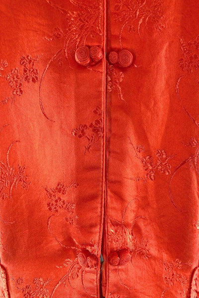 Vintage Red Silk Blouse-ThisBlueBird