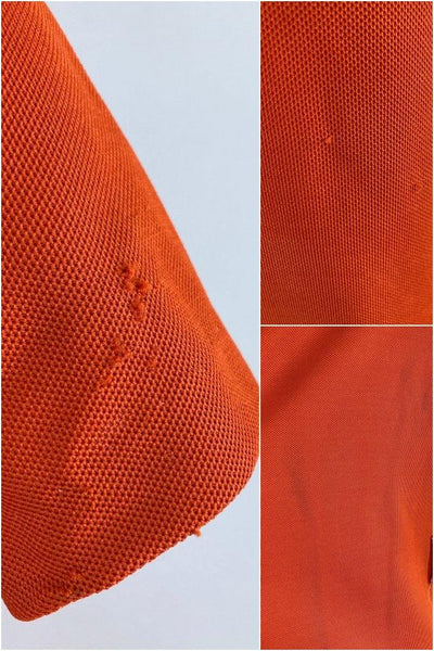 Vintage Rust Orange Polo Shirt Dress-ThisBlueBird