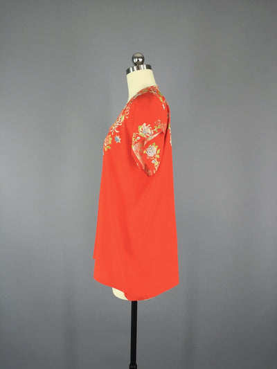 Vintage 1930s Silk Pajamas / Chinoiserie Art Deco - ThisBlueBird