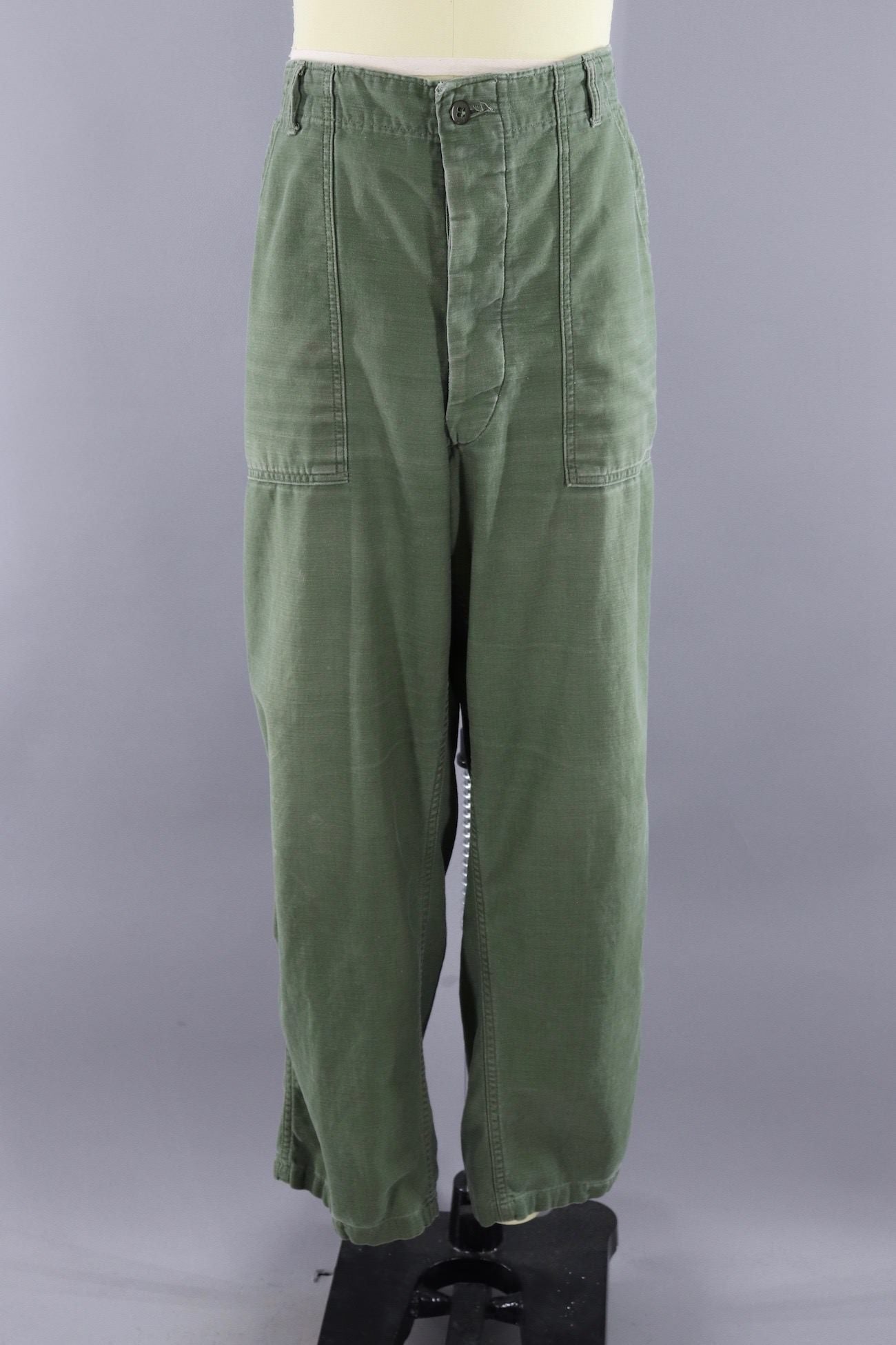 Vintage 1950s-1960s US Army Pants / OG-107 Olive Drab – ThisBlueBird