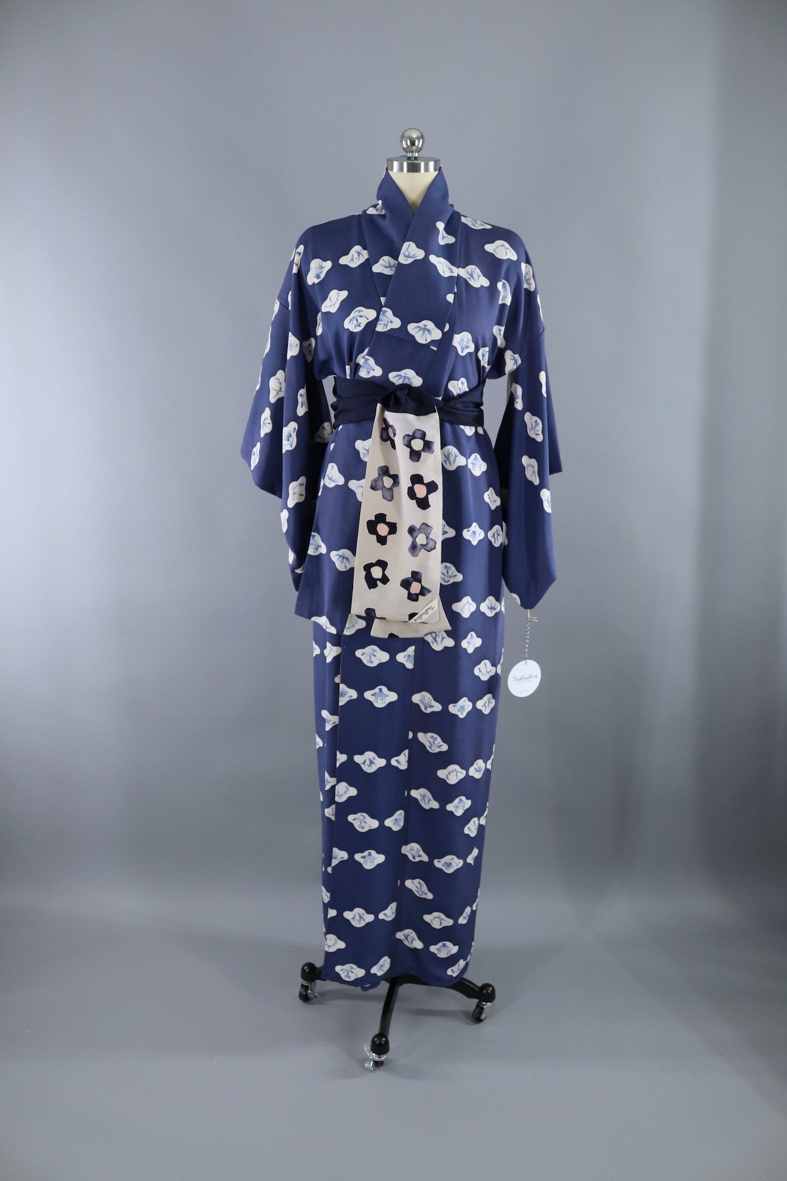 50's Hand Painted Kimono Robe main image 0