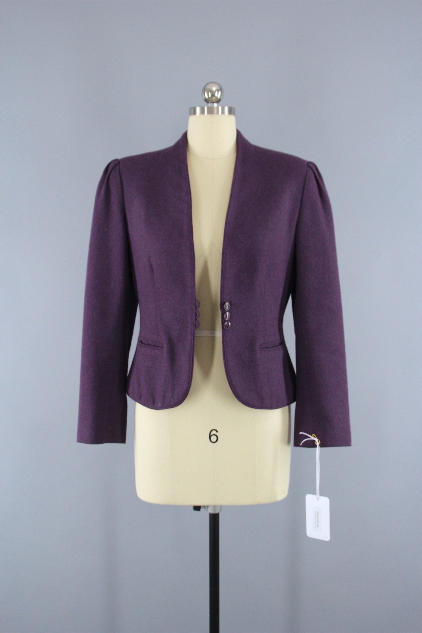 Vintage 1980s Wool Jacket by Margaret Godfrey for Bagatelle - ThisBlueBird