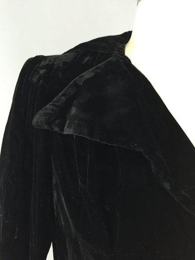 Vintage Silk Velvet Jacket / Edwardian Style - ThisBlueBird