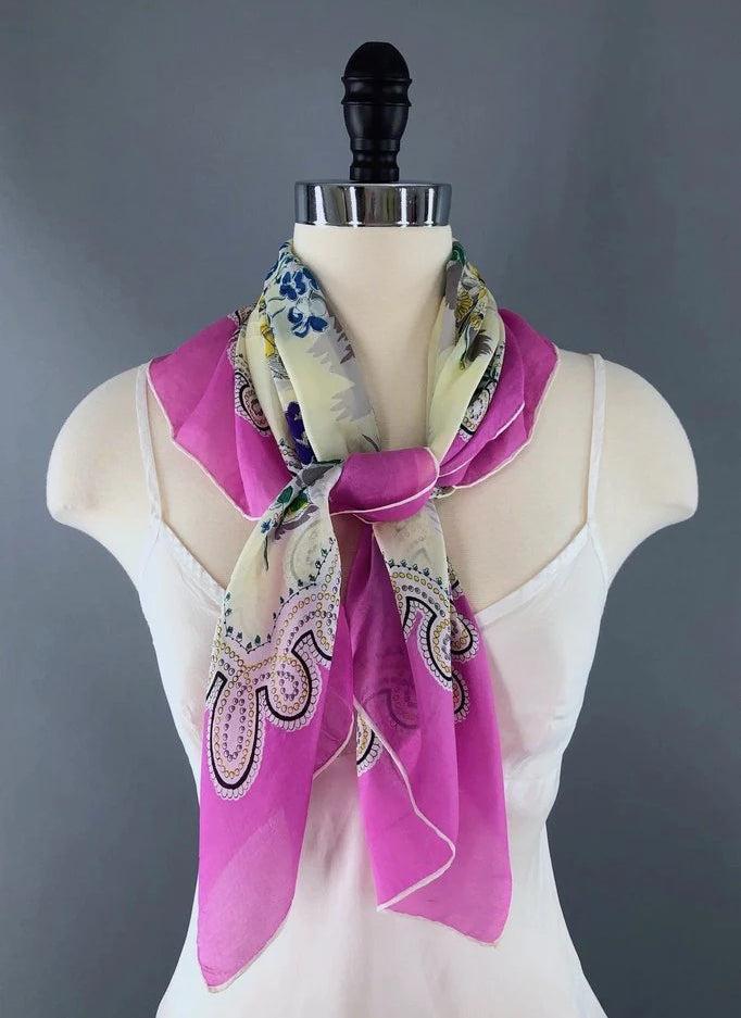 Vintage Scarves: The Most Collectible Styles and How to Wear Them-ThisBlueBird