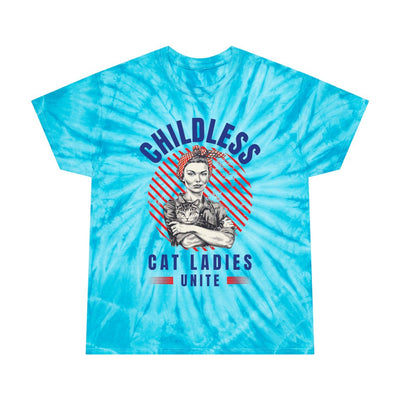 Childless Cat Ladies Unite! Tie Dye TShirt