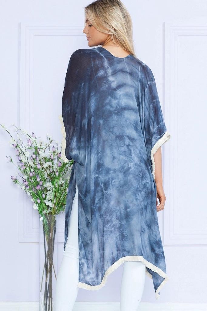 Blue Skies Tie Dye Duster Kimono-ThisBlueBird