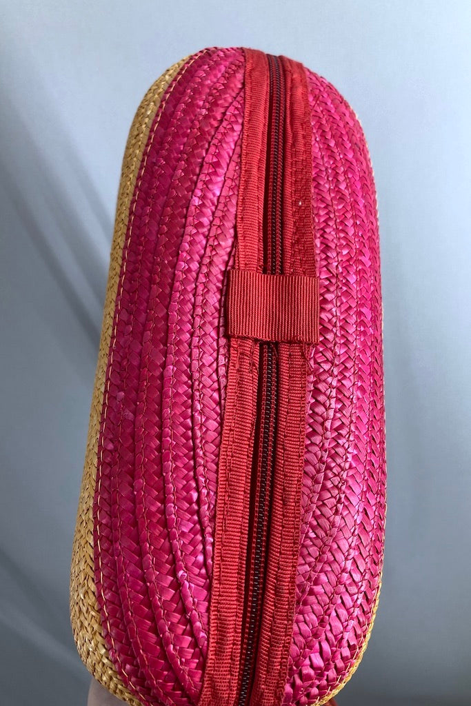 Vintage Liz Claiborne Straw Purse-ThisBlueBird
