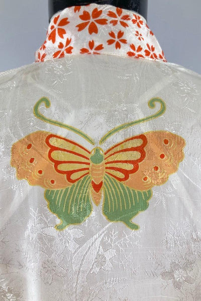 Vintage 1920s Silk Kimono Cardigan Top-ThisBlueBird