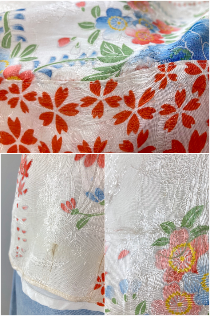 Vintage 1920s Silk Kimono Cardigan Top-ThisBlueBird