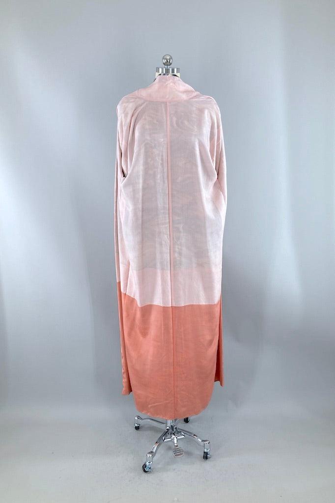 Vintage 1940s Waves Silk Kimono-ThisBlueBird