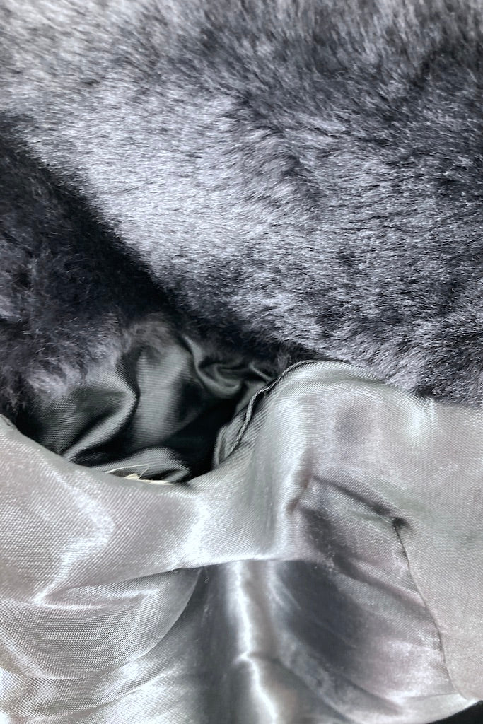 Vintage 1950s Grey Mouton Fur Coat-ThisBlueBird