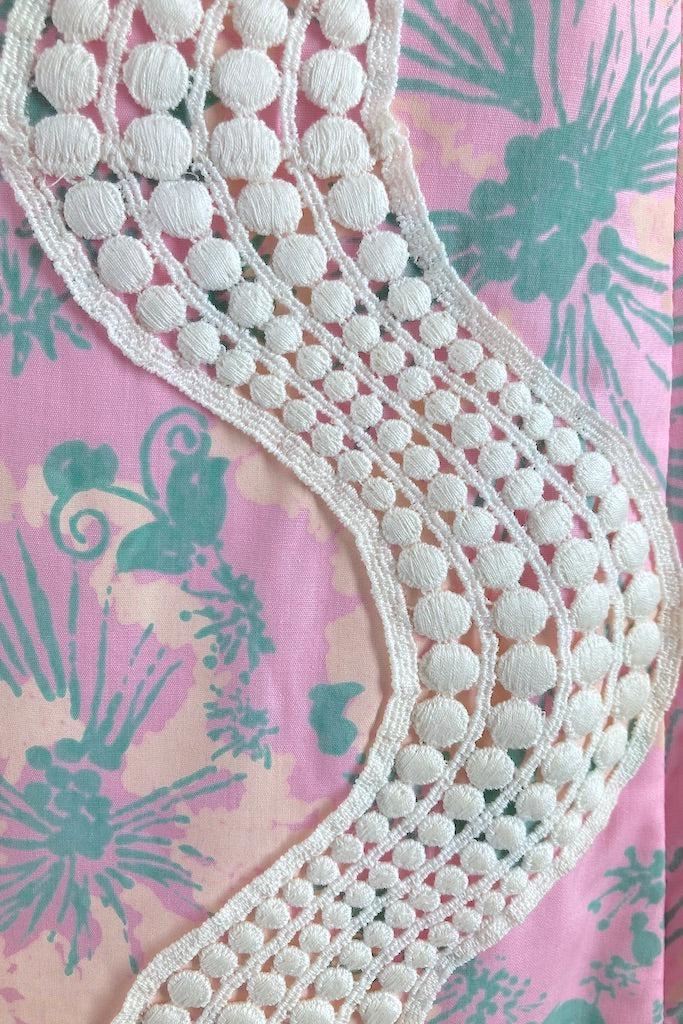 Vintage 1960s Preppy Maxi Dress-ThisBlueBird