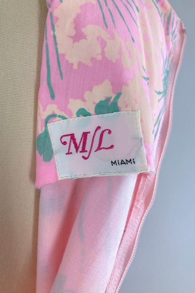 Vintage 1960s Preppy Maxi Dress-ThisBlueBird