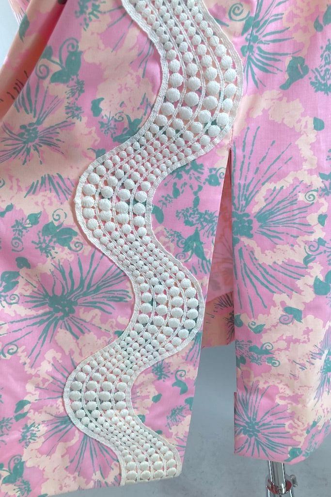 Vintage 1960s Preppy Maxi Dress-ThisBlueBird