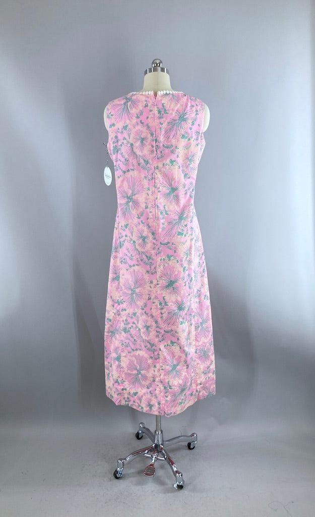 Vintage 1960s Preppy Maxi Dress-ThisBlueBird