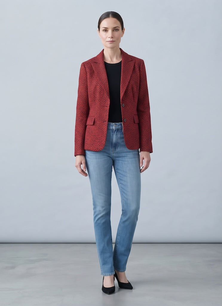 Vintage 1970s Velvet Blazer-Vintage Outerwear-ThisBlueBird