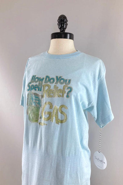 Vintage 1980s Glitter Gas T-Shirt-ThisBlueBird