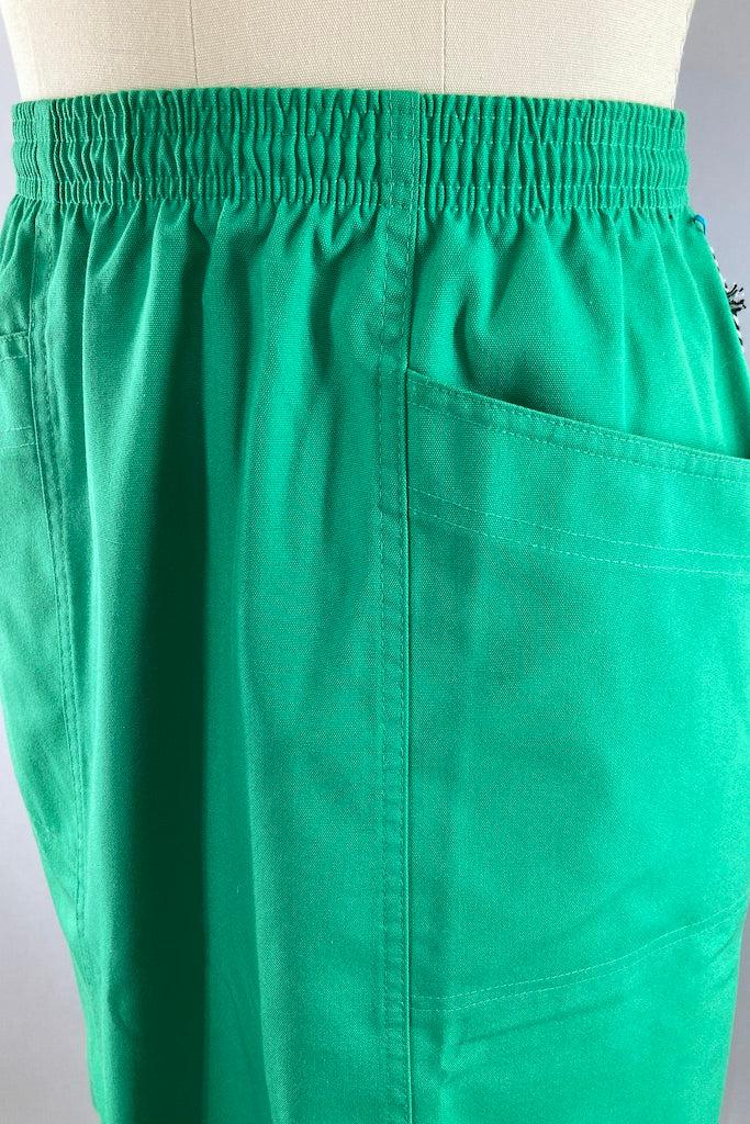 Vintage 1980s Green Koret Skirt-ThisBlueBird
