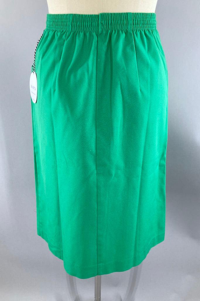 Vintage 1980s Green Koret Skirt-ThisBlueBird