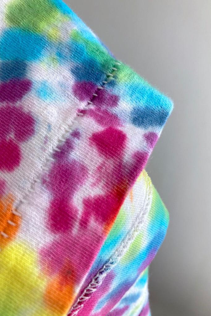 Vintage 1980s Tie Dyed TShirt - Yellow Rainbow-ThisBlueBird
