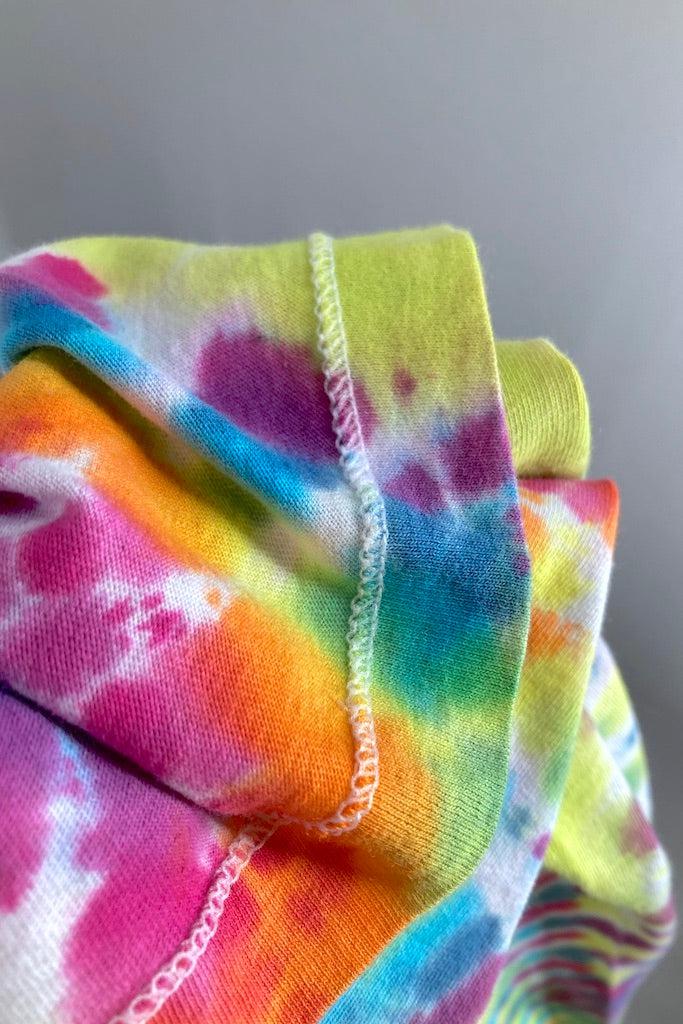 Vintage 1980s Tie Dyed TShirt - Yellow Rainbow-ThisBlueBird
