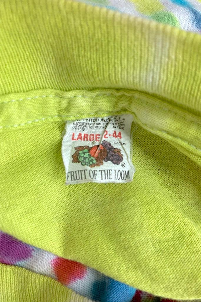 Vintage 1980s Tie Dyed TShirt - Yellow Rainbow-ThisBlueBird
