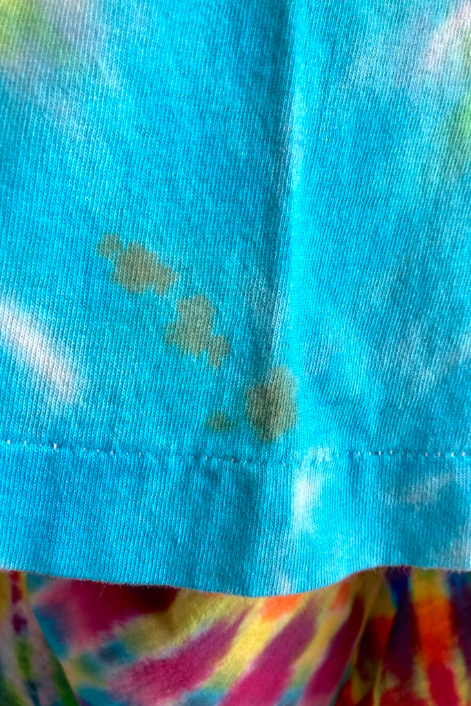 Vintage 1980s Tie Dyed Tee - Blue Wave-ThisBlueBird