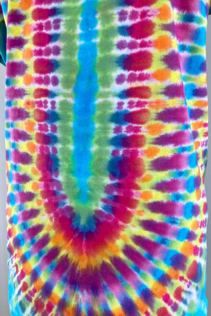 Vintage 1980s Tie Dyed Tee - Blue Wave-ThisBlueBird
