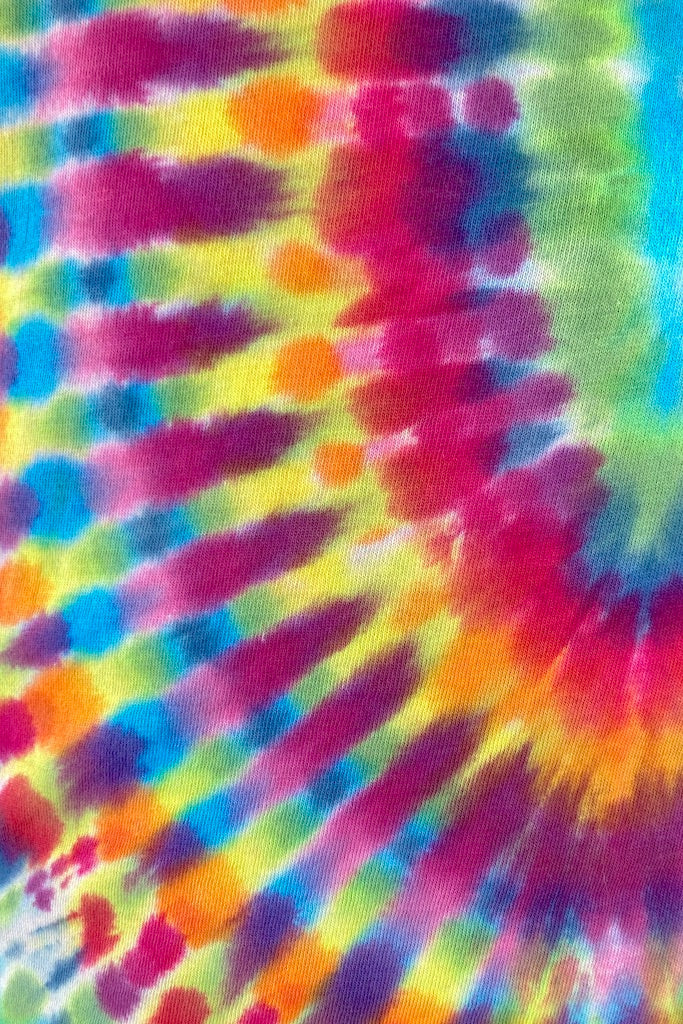 Vintage 1980s Tie Dyed Tee - Blue Wave-ThisBlueBird