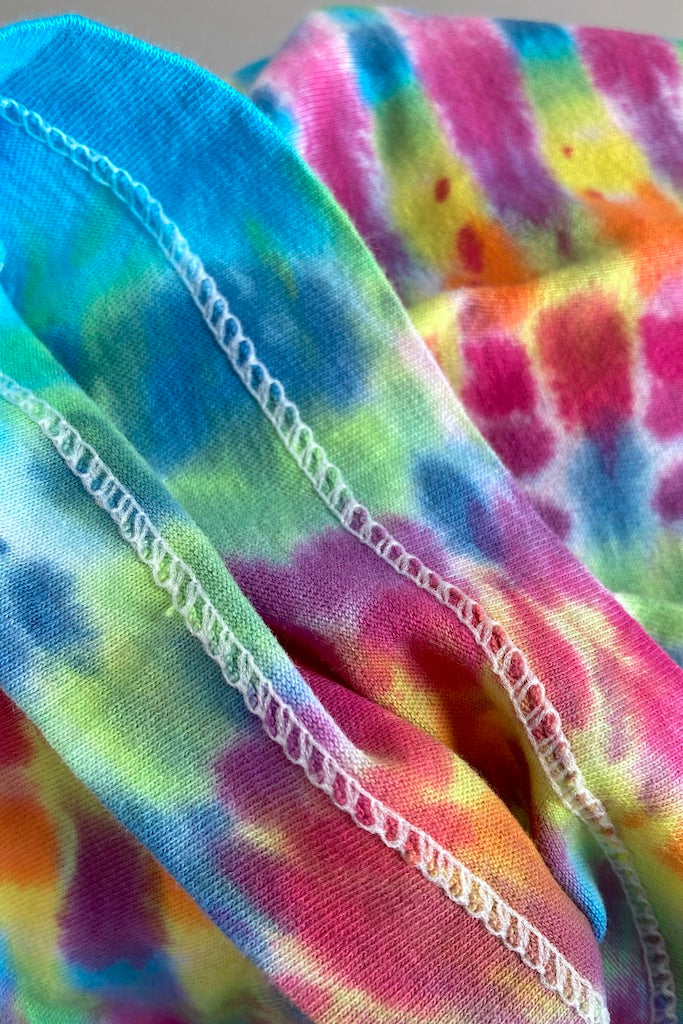 Vintage 1980s Tie Dyed Tee - Blue Wave-ThisBlueBird