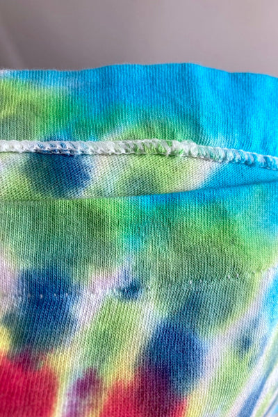 Vintage 1980s Tie Dyed Tee - Blue Wave-ThisBlueBird