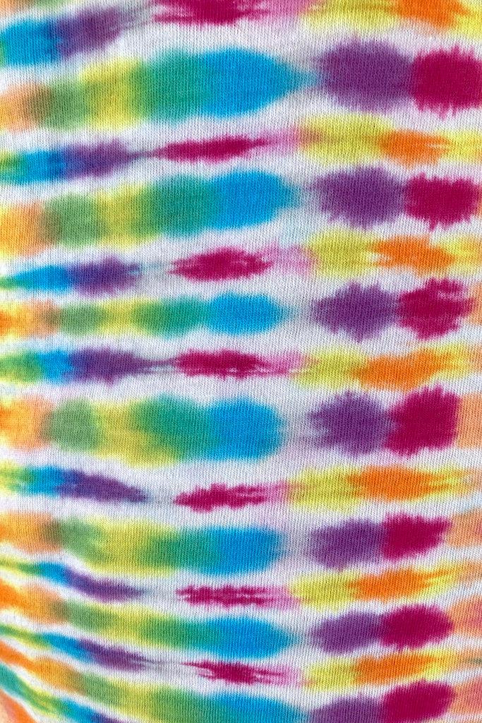 Vintage 1980s Tie Dyed Tee - Orange Rainbow-ThisBlueBird