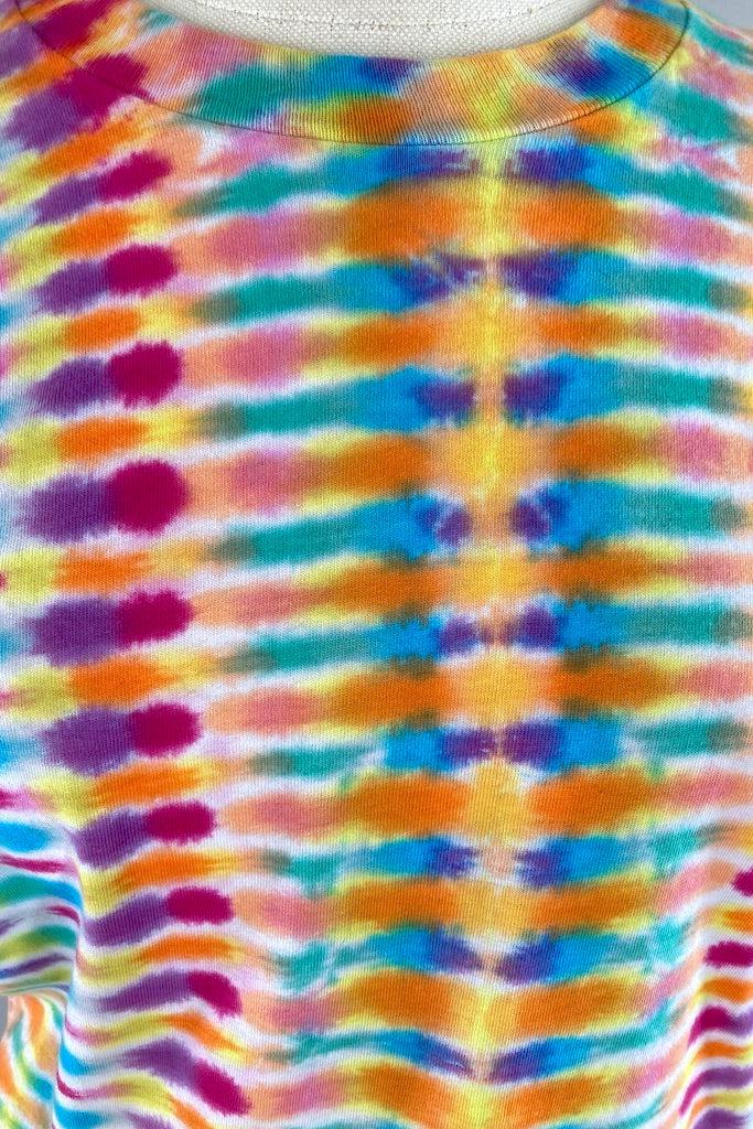 Vintage 1980s Tie Dyed Tee - Orange Rainbow-ThisBlueBird