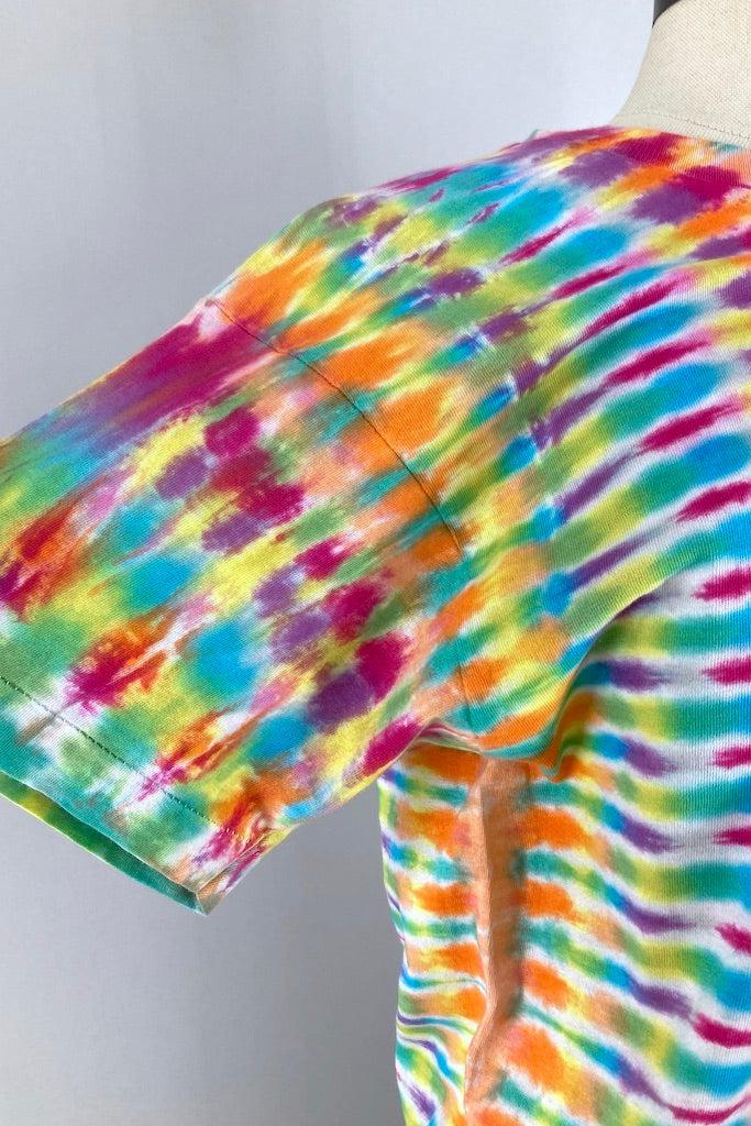 Vintage 1980s Tie Dyed Tee - Orange Rainbow-ThisBlueBird