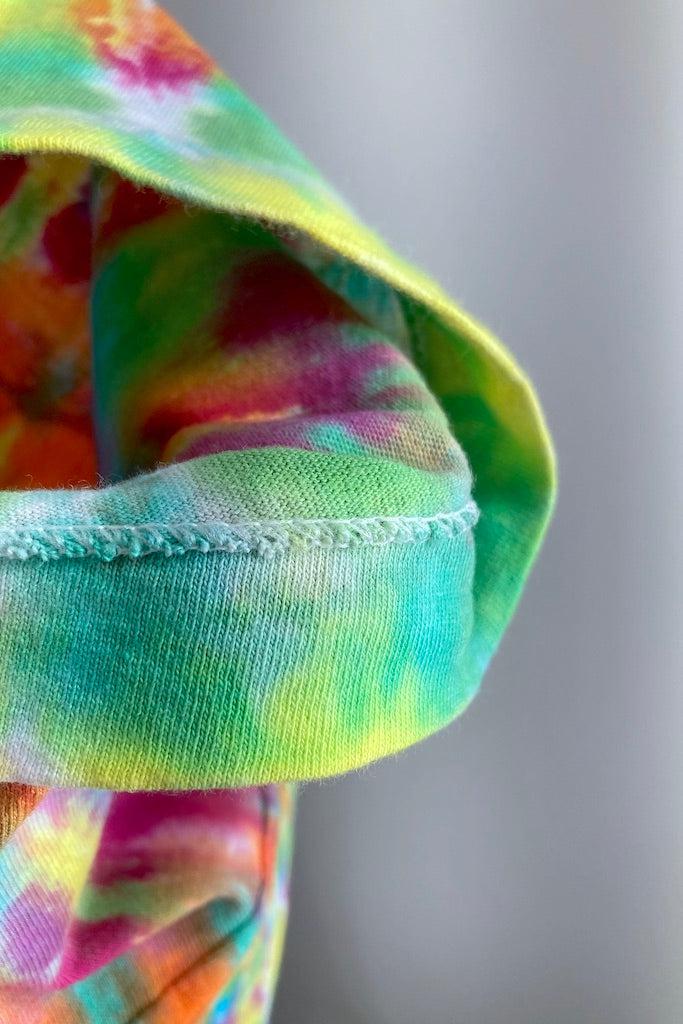 Vintage 1980s Tie Dyed Tee - Orange Rainbow-ThisBlueBird