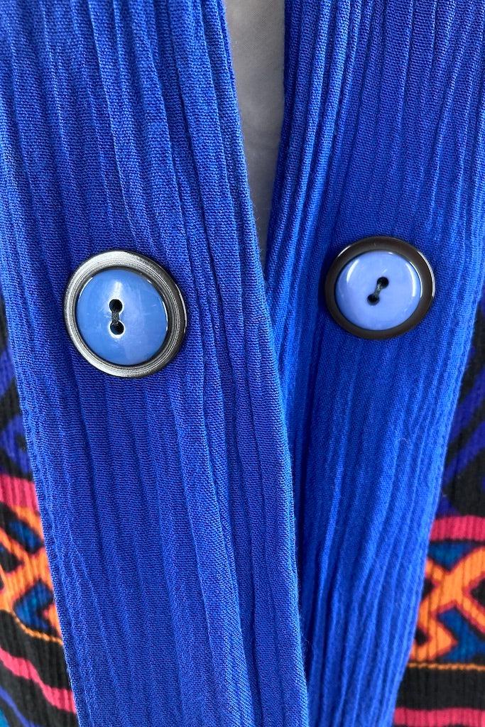 Vintage 80s Abstract Summer Cardigan-ThisBlueBird