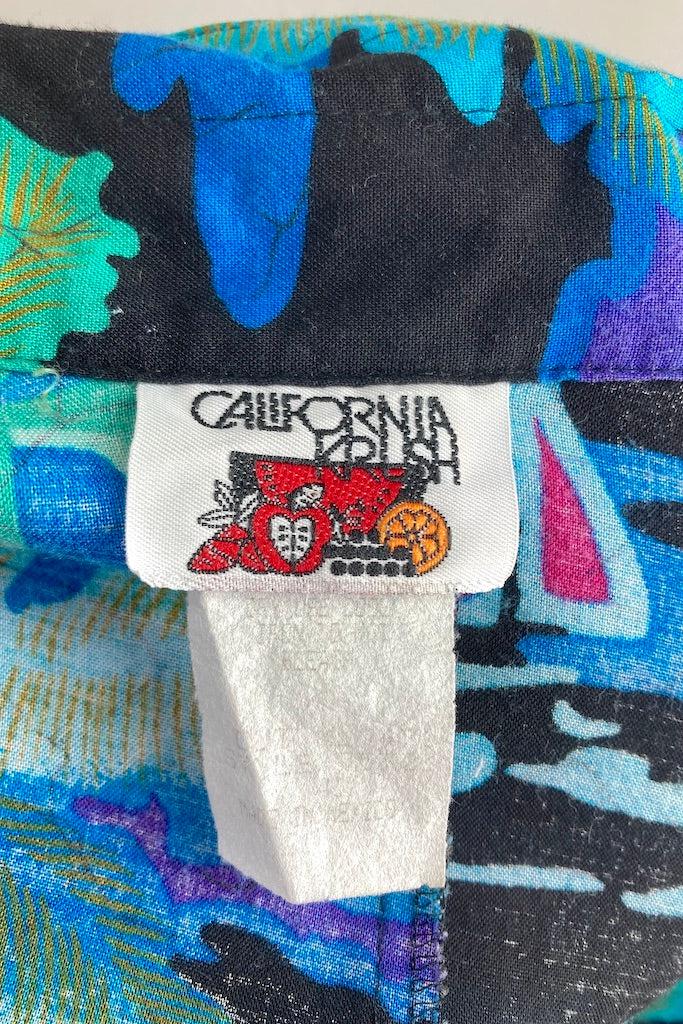 Vintage Batik Palm Print Shirt-ThisBlueBird