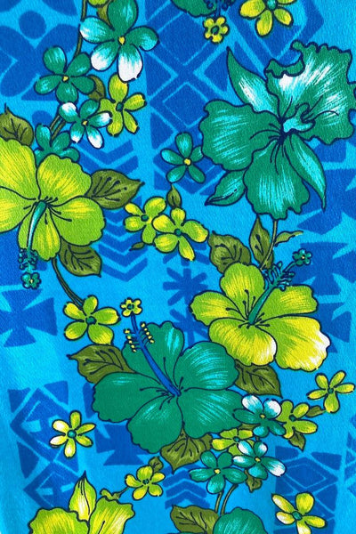 Vintage Blue Hawaiian Togs Maxi Dress-ThisBlueBird